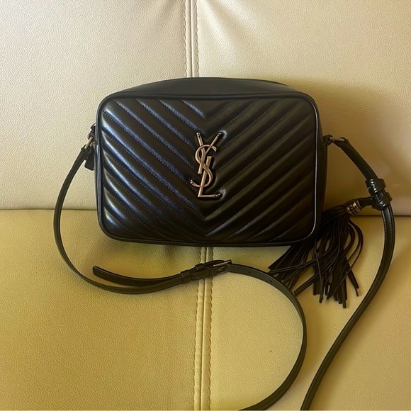 Yves Saint Laurent Black Quilted Crossbody Bag - Picture 1 of 6